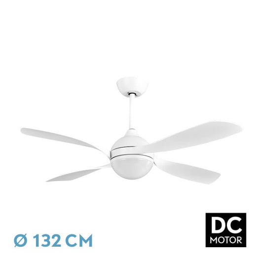 Ventilador Dc Esparta Blanco 72w 6120lm 3asp.desp 91d 3000-4000-6000k  Remoto+temporizador+